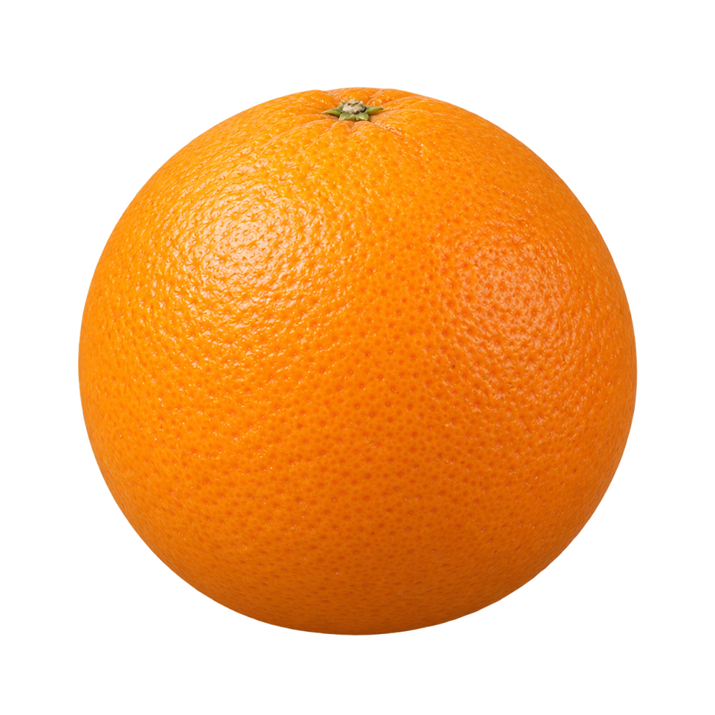 Generated depiction of a round Sampson Tangelo with finely textured orange rind